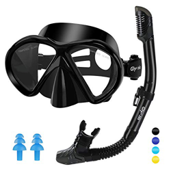 Glymnis Gafas de Buceo Gafas Snorkel Seco Completo Kit de Snorkel Máscara de Buceo y Snorkel Seco Set Máscara Set de Snorkel Profesional para Adultos  características