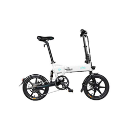 Fangteke Bicicleta eléctrica Plegable Bici electrica Urbana para Adulto, FIIDO D2S, Motor de 250 vatios, Cambio de 6 velocidades, Neumáticos de 16 Pul en oferta