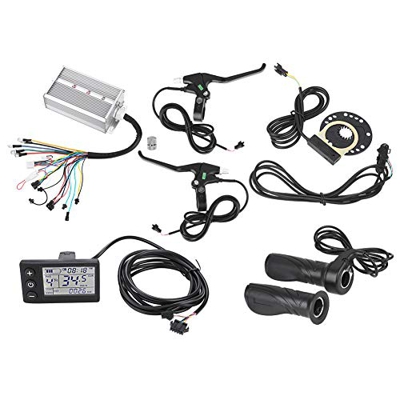 Kit de controlador de bicicleta eléctrica 36V/48V 1500W Controlador de motor Panel LCD Velocidad de frenado Acelerador Sensor de asistencia de velocid