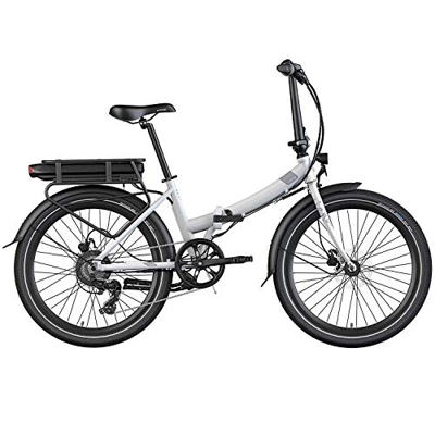 Legend Siena Bicicleta Eléctrica Plegable Urbana Smart eBike Ruedas de 24 Pulgadas, Frenos de Disco Hidráulicos, Batería Ion 36V (Batería Sanyo-Panaso