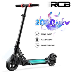 RCB Patinete Eléctrico Scooter eléctrico Plegable Ultra Ligero con Batería 7.5Ah Motor Potente Velocidad Máxima 25KM / H Altura Ajustable Neumático An características