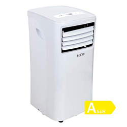 HTW PC-020P26 Aire acondicionado portátil (solo frío), para estancias de hasta 16m2, 1.700 frig/h, 47 Decibelios, 3 Velocidades, 22,5 kg características