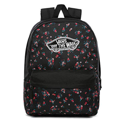 Vans Realm Mochila para mujer, diseño floral, color negro características