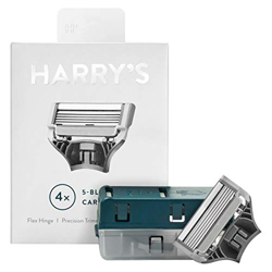 Harry's - Cuchillas de afeitar (1 paquete de 4) en estuche de viaje duradero con bisagras precio