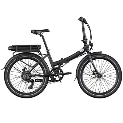 Legend Siena Bicicleta Eléctrica Plegable Urbana Smart eBike Ruedas de 24 Pulgadas, Frenos de Disco Hidráulicos, Batería Ion 36V (Batería Sanyo-Panaso