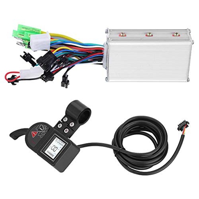 Caredy Controlador del Motor, Kit de ebike, Controlador de Motor sin escobillas para Bicicleta eléctrica de 250 W con Pantalla LCD Resistente al Agua 