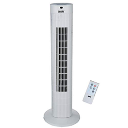 ANSIO Ventilador de Torre oscilante de 30 Pulgadas (76,2 cm) con Mando a Distancia, 3 velocidades, 3 Modos de Viento y Cable Largo de 1,75 m.-Blanco ( en oferta