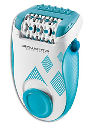 Rowenta Skin Spirit EP2910F0 - Depiladora de 2 velocidades con sistema anti dolor de 24 pinzas, cepillo limpiador, accesorio para zonas sensibles y bo precio