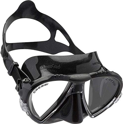 Cressi Matrix Mask - Máscara de Buceo y Snorkeling, Unisex Adulto, Negro/Negro, Talla única