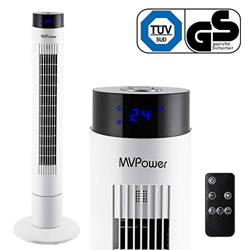 MVPower Ventilador de Torre Oscilante de 60 ° con Temporizador 8h, Ventilador de Piso 102 cm Tower Fan Silencioso con Mando a Distancia, Potencia de 6 precio