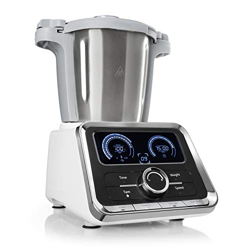 Klarstein GrandPrix - Robot de cocina, Batidora, Maquina de amasar, 500-1000W, Recipiente de acero inoxidable, 2,5L, Temperatura ajustable entre 30 y  en oferta