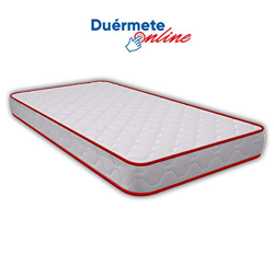 Duérmete Online - Colchón Juvenil Vale Reversible Eliocel Grosor 15cm con Doble Cara (Invierno/Verano) Fabricado en España, Muy Transpirable, 90x190 en oferta