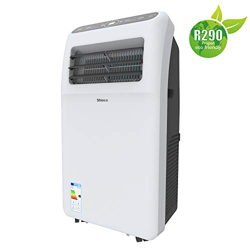 SHINCO 3,5 kW 12000 BTU Aire Acondicionado Portátil, Enfría, Ventila y Deshumidifica, Mando a Distancia, Blanco, [Clase de eficiencia energética A] ha características