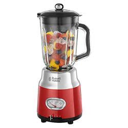 Russell Hobbs Retro 25190-56 - Batidora vaso 800 W, vaso cristal, batidora smoothies, picadora hielo, acero inoxidable, color rojo precio