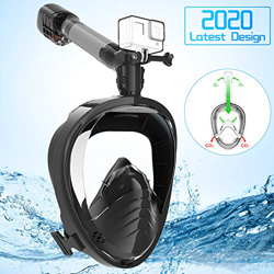 Elegear Máscara de Buceo del HD[2020 Nuevo], 180°Vista Máscara de Snorkel Anti-Niebla y Anti-Fugas con diseño panorámico de Cara Completa y Silicona F precio