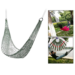 Itian Deportes al Aire Libre Hamaca - Meshy Rope Hammock Sleeping Net Bed, Nylon paracaídas Hamaca portátil Doble Camping en oferta