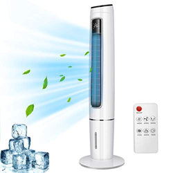 OZEANOS Rafraîchisseur d'air, Air Cooler Ventilateur, Humidificateur d'air,3-en-1,3-Vitesse, Fonction Télécommande 6m et Minuterie, Avec Panneau LED,  precio