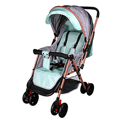 Silla De Paseo Ligera Y Compacta, Silla Reversible Bebe Con ArnéS De Cinco Puntos, Reversibile Cochecito De Bebé Plegable