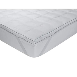 Classic Blanc - Topper/Sobrecolchón extramullido de plumón de oca, 9 cm altura, funda algodón, 150x200cm-Cama 150 (Todas las medidas) precio