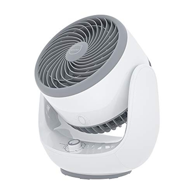 MIAOKE Ventilador de Sobremesa Silencioso Turbo Ventilador de Oscilación Circulador de Aire 3D | Motor de Cobre, 3 Velocidades Ajustables, Fácil de Op