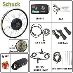 Schuck Bicicleta eléctrica de Rueda Trasera 48V 1000W 20"/ 24" / 26"/ 27.5" / 28"/ 700C con Motor de Cubo Trasero sin escobillas, Pantalla LED880 Kit  precio