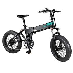 Alftek Bicicleta eléctrica de montaña, 20 x 4 pulgadas Fat Tire Folding bicicleta eléctrica con 36V 12, 5 Ah batería de iones de litio de 250W, motor  en oferta