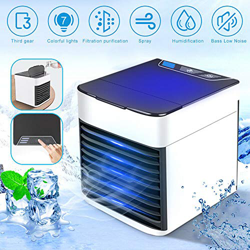 LHY SAVE 4 En 1 Aire Acondicionado Portátil UBS Enfriador De Aire Temporizador 3 Velocidades Mini Aire Refrigerador Humidificador Y Purificador para H precio