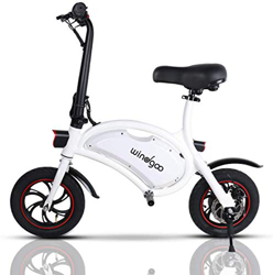 TOEU Ebike 36V Bicicleta Electrica Plegable 12", Black Matte, Bici Electrica Urbana Ligera para Adulto (B3-White) en oferta