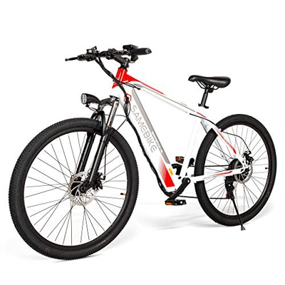 Coolautoparts Bicicleta Eléctrica 250W 30km/h de 26 Pulgadas Hombres Adultos/Bicicleta de Montaña Carretera/e-Bike 36V 8AH Batería de Litio Shimano 7 