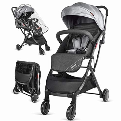 Silla de paseo de bebe Compacta y Ligera Cochecito para Viaje Plegable Carritos de Bebe 3 años Sillas de paseo