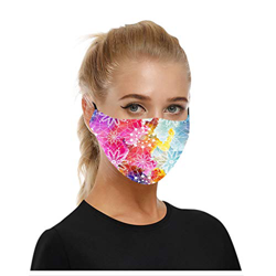 USOCUTE 5PC Mascarillas Bufanda Navideña Impresa Bufanda Doble Capa Lavable Respirable en oferta