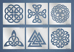 Aleks Melnyk Stencil - Sacred Geometry, Celtic Knot (Conjunto Nudo celta # 1) características