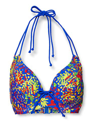 Pour Moi? Bohemia Halter Triangle Underwired Top Parte de Arriba de Bikini, Multicolor (Madagascar Madagascar), 90E (Talla del Fabricante: 34DD) para  precio