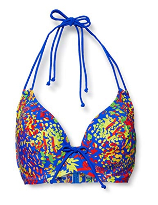 Pour Moi? Bohemia Halter Triangle Underwired Top Parte de Arriba de Bikini, Multicolor (Madagascar Madagascar), 90E (Talla del Fabricante: 34DD) para 