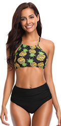 SHEKINI Bikini brasileño de Las Mujeres Set Up Bikini Top Bikini de Cintura Alta Shorts Deportes Traje de baño Split Traje de baño Traje de baño Grand características