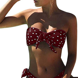 CheChury Bikini Mujer 2020 Dos Piezas Ropa con con Estampado de Lunares Traje de baño Conjunto de Bikini Push-Up Verano Acolchado Bra características