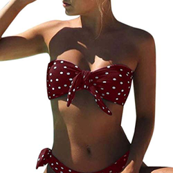 Voqeen Trajes de baño de Mujer Sexy Dot Print Kink Bikini Sets precio