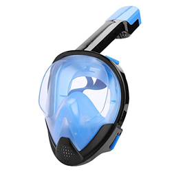 Jacksking Máscara de Buceo, 180 ° Vista panorámica Máscaras de Snorkel para Toda la Cara Snorkel para Nadar Anti-vaho Snorkel para Nadar Respiración p en oferta