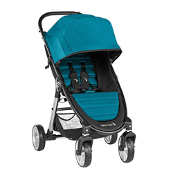 Baby Jogger City Mini 2 de 4 Ruedas Capri. Silla de paseo desde nacimiento hasta 22kg. Color turquesa características