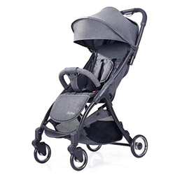 Silla de Paseo Bebé, Plegable Carritos Bebe con una Mano, con Respaldo Ajustable, Arnés de Cinco Puntos en oferta