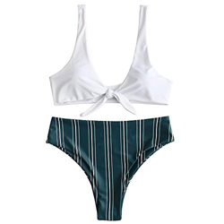 ZAFUL - Bikini brazilian para mujer verde bosque M precio