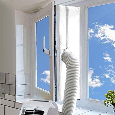 ABCCC - Sellado universal de ventana para aire acondicionado portátil y secadora de ropa, fácil de instalar, protectores de intercambio de aire con cr