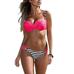 heekpek Mujer Bikini Push-up Ropa de Playa Traje de baño Bañador Dos Piezas 2019 Bikini Set Halter Push Up Dos Piezas en oferta