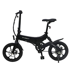 Coolautoparts Bicicleta Eléctrica Plegable 250W 16 Pulgadas para Hombres Mujeres/Bicicleta de Montaña/e-Bike 36V Batería de Litio Pantalla LCD Frenos  en oferta