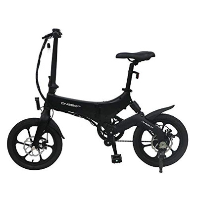 Coolautoparts Bicicleta Eléctrica Plegable 250W 16 Pulgadas para Hombres Mujeres/Bicicleta de Montaña/e-Bike 36V Batería de Litio Pantalla LCD Frenos 