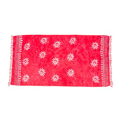 MANUMAR Mujer Pareo opaco, toalla de playa grandes Sarong enrojo con motivo sol, XXL sobredimensionado 225x115cm, toalla vestido de verano, bikini ves en oferta