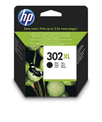 HP 302XL F6U68AE, Cartucho de Tinta Original de alto rendimiento, Negro , compatible con impresoras de inyección de tinta HP DeskJet 1110,2130,3630; E características