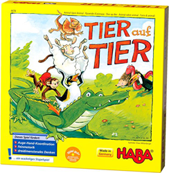 HABA 4478 Tier auf Tier - Juego Infantil para apilar Animales (en alemán) en oferta