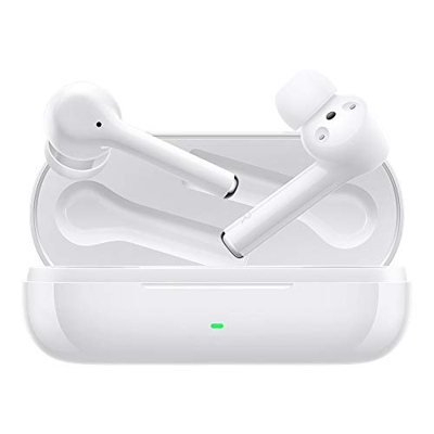 HUAWEI FreeBuds 3i - Auriculares inalámbricos con cancelación de Ruido Activa (conexión Bluetooth Ultra rápida, Altavoz de 10 mm), Color Blanco, Tamañ