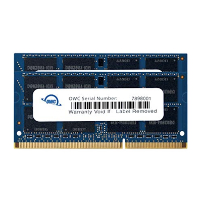 OWC 16GB (2x8GB) PC3-12800 DDR3L 1600MHz SO-DIMM 204 Pin CL11 Kit de actualización de Memoria para iMac, Mac Mini y MacBook Pro, (OWC1600DDR3S16P)